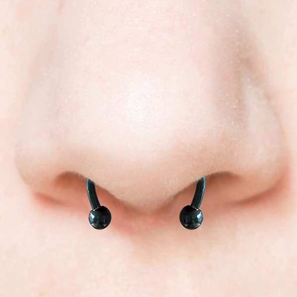 Magnetisk Septum Näsring Hästsko Rostfritt Stål Falsk Näs Septum Ringar Icke-Piercade Clip On Näs Hoop Ringar