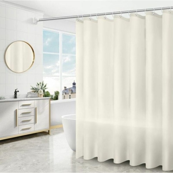 mumbi duschdraperi duschdraperi 180 x 200 cm baddraperi byte draperi beige