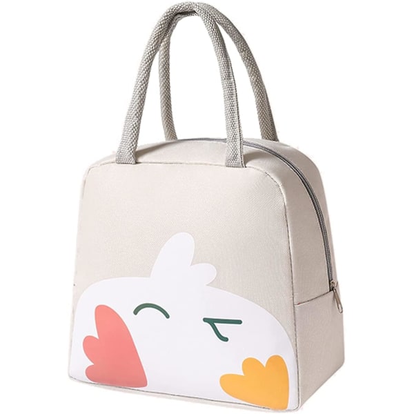 Canvas Thicken Tin Foil Lunch Bag Insulation Lunch Bag Lovely Canvas Lunch Bag Cartoon Insulation Bag For Women Men Kids Work School Camping Picnic