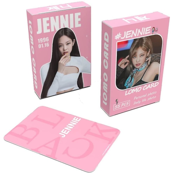 Kpop Jennie 55 st Fotokort Bildkort Set Jennie Kim Fotobok Polarioid Foto För Present Blink Girls