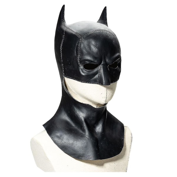 Helt ny Batman Mask Batman Latex Hodeplagg Cosplay Film Bruce Wayne, One Piece, Svart
