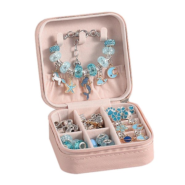 Kristaller set ömtåligt snyggt handledsband Smyckespresent till döttrars födelsedag (blå)