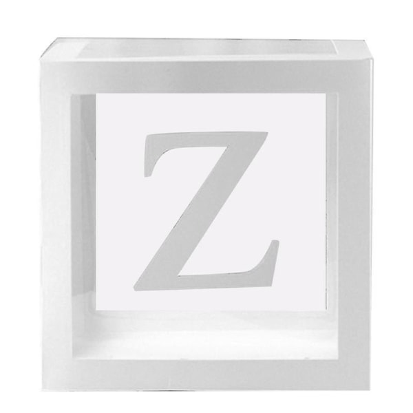 1 kpl läpinäkyvä neliönmuotoinen pahvilaatikko ilmapallorasia baby shower ristiäisten syntymäpäiväjuhliin Decor_za