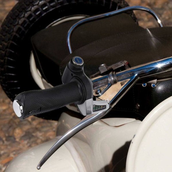 Elcykelgashandtag 1000W Borstad motorhastighetsregulator och batteriindikator Gashandtag med lås 36V för elcykelskoter Longziming
