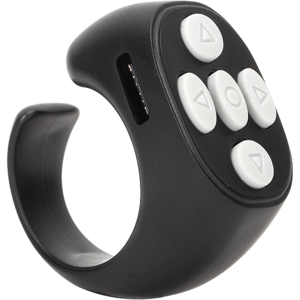 5.3 ringfjernkontroll, Easy Page Flipper, ergonomisk design, fjernkontroll for mobiltelefonkamerautløser, fjernkontroll for selfie og avspilling
