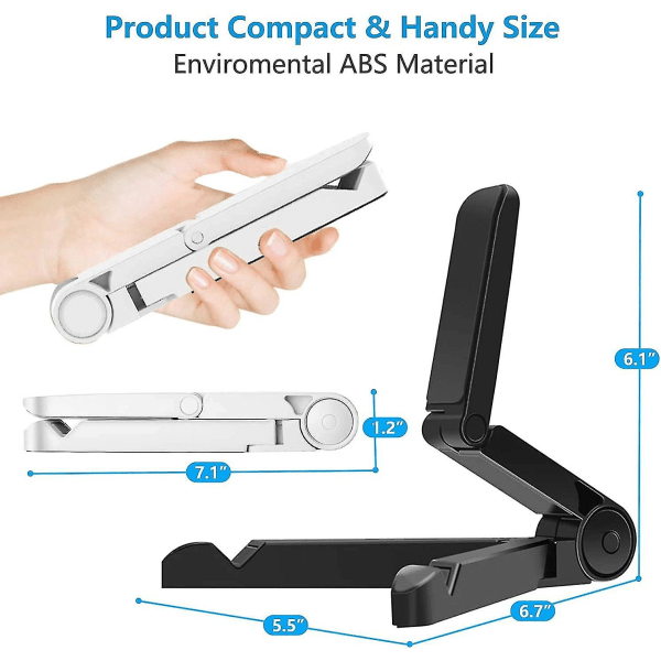 Skrivebords Tablet Stativ, Justerbar Bærbar Tablet Stativ Holder Til Ipad Samsung Galaxy Og Kindle Fire Tablets, Skrivebords Telefonholder Til Iphone 13 12 1