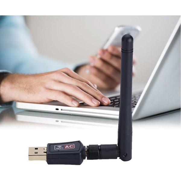 Wifi-nätverkskort, USB-trådad adapter, dubbelband 2.4g/5g för webbsurfning