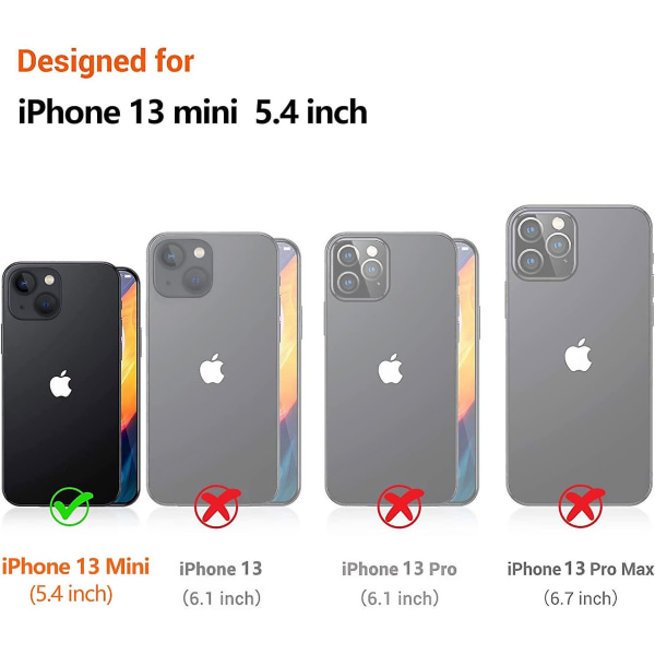 Kompatibelt Iphone 13 Mini Skal Söt Målad Design Lila Fjäril Telefon Transparent Med Anti-fall Lins Kameror Skydd Kvinnor Flickor Holografisk