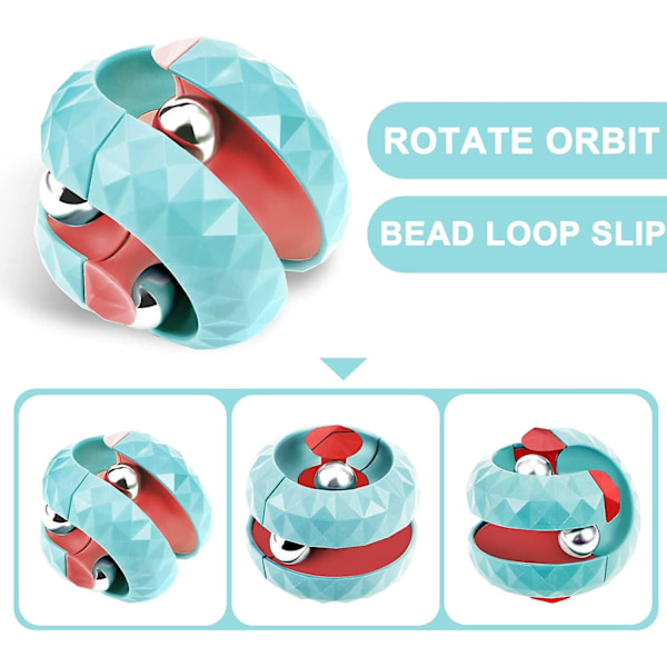 Orbit Ball Leke, Fidget Cubes Toppspinner, Som Stressavlastende Gaver & Kreative Avspenningsleker, Puslespill For Barn Voksne