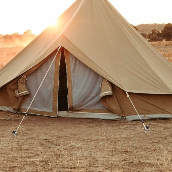 MINKUROW 12x ståltältspiggar - kraftiga gängade tält för camping och utomhusaktiviteter 20 cm x 8 mm