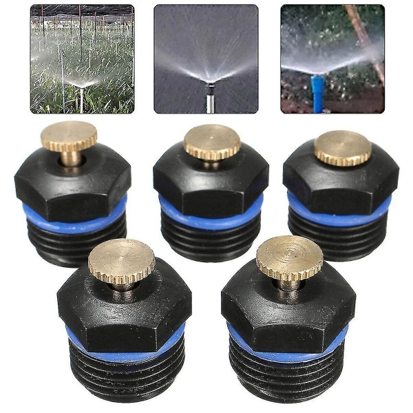 5pcs 12 Inch Adjustable Garden Sprinkler Head Water Misting Spray Nozzle Micro Flow Dripper A