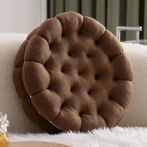Chokladsmörgås-35 cm Simuleringssmörgås Kex Kudde Soffa Kudde ländryggen Sängkudde