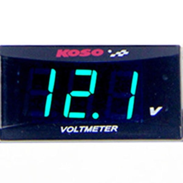 Koso Voltage Meter With Bracket 12v-150v Led Digital Display Voltmeter Car Motorcycle Volt Gauge Green
