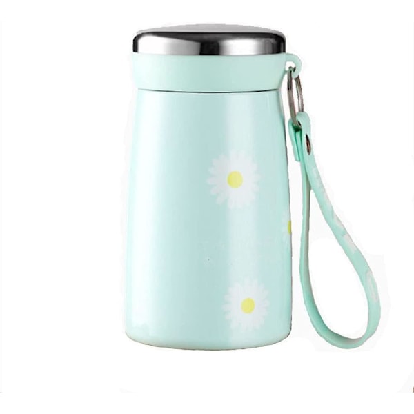 Daisy Fresh Creative Water Cup, Portable Thermos Cup (green)