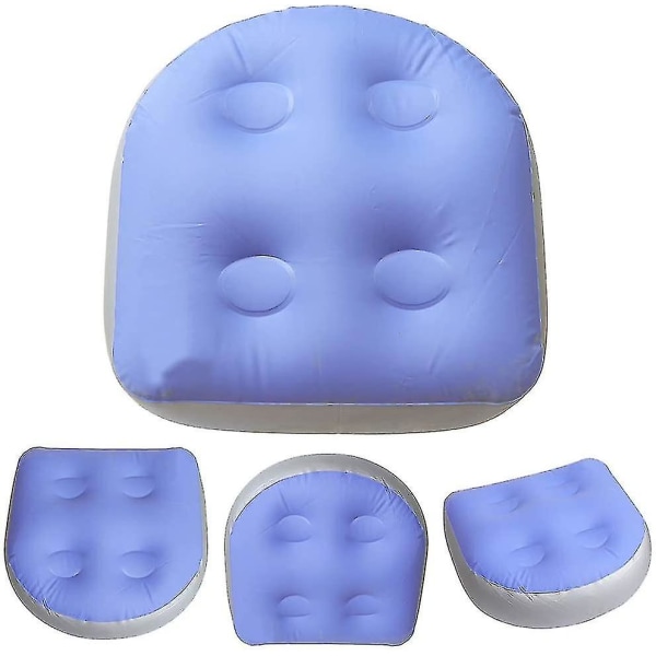 Inflatable Bathtub Massa Mat, Stuffed Spa Cush Soft Inflatable Booster Seat Massa Mat For Adults Kids 40*37*15cm