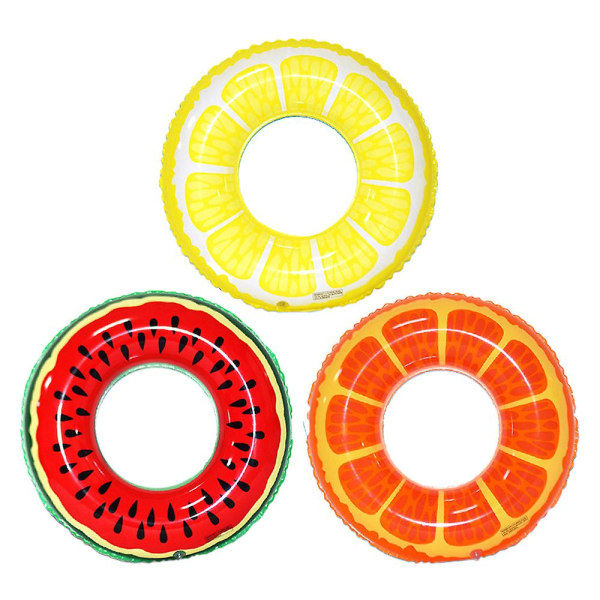 3 kpl hedelmä-allas kellukkeet vesimeloni appelsiini sitruuna uimarenkaat hauskoja leluja lapsille