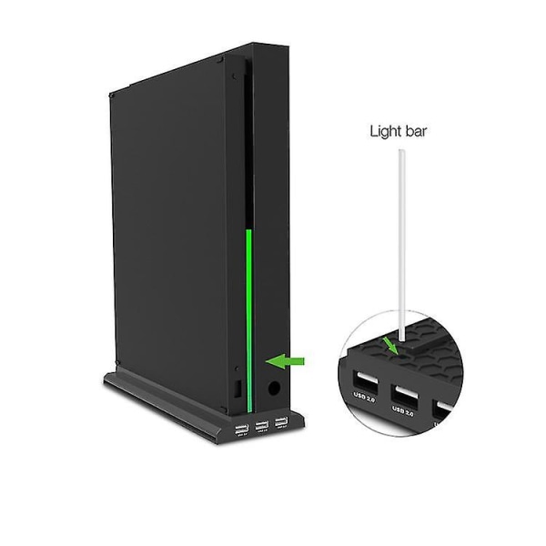 USB -tuuletin Xbox One X -konsoliin, 3 tuulettimella ja USB portilla