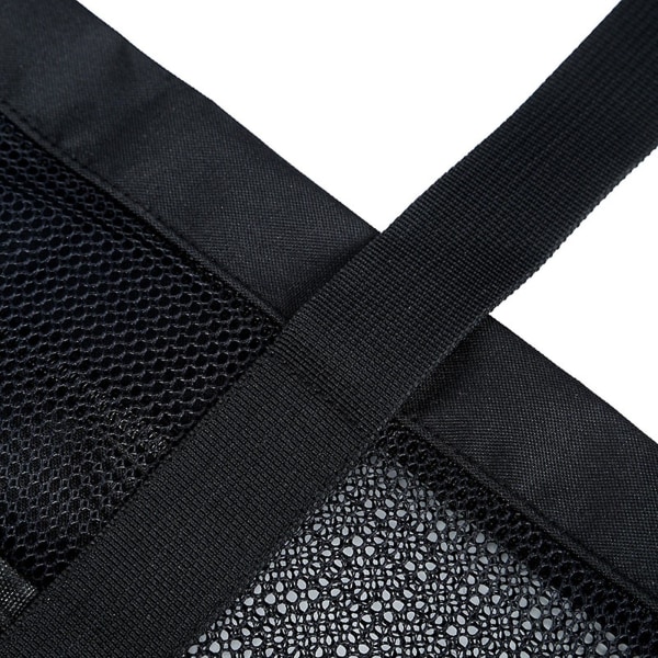 Multifunktionelle strandtasker Mesh Ekstra stor mulepose til opbevaring af håndklæder og klud (sort)