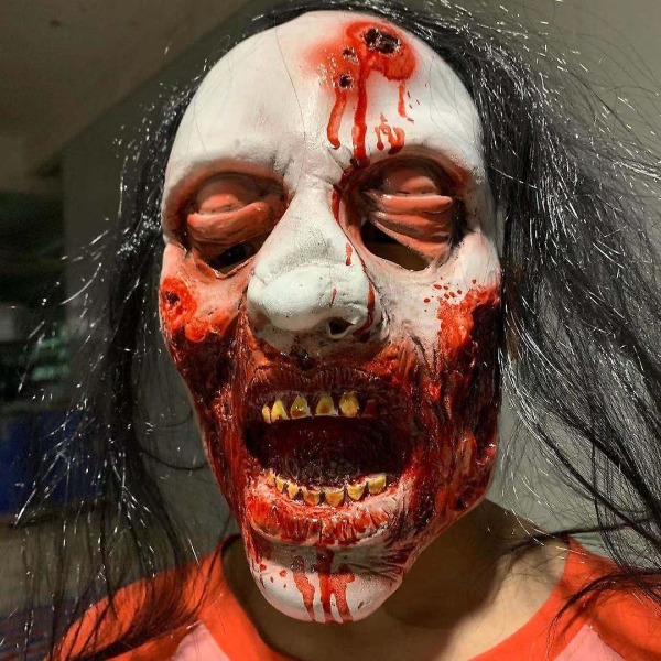 Ghost Face Halloween Mask Skrekkrekvisitter
