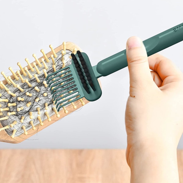 Brush Cleaner Kamrengöringsborste, 2 i 1 hårborsterengöringsverktyg, kamrengöringsborste hårborstrengöringsmedel, minihårborsteborttagare - för att ta bort hår