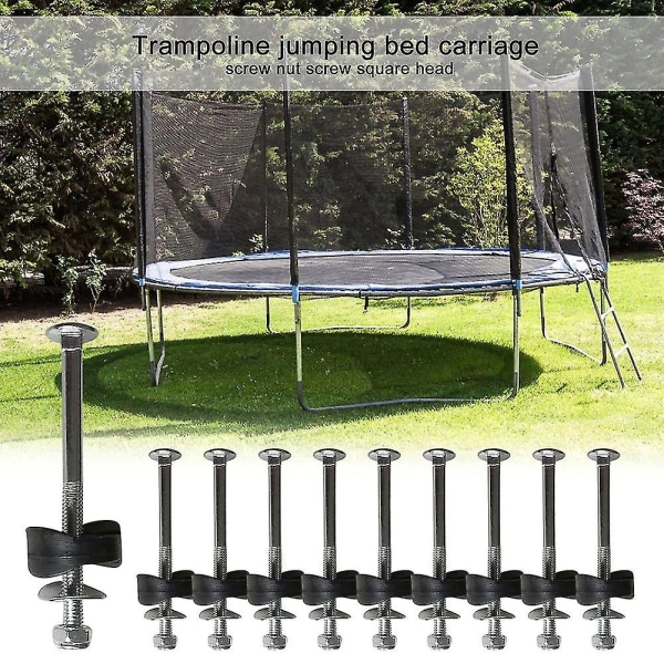 Set trampoliiniruuvisarja 12 osaa putoamisen estävä kiinnityslaite