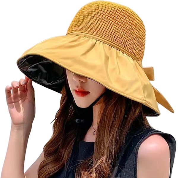 Wide Brim Sun Hats For Women Summer Uv Protection Hat Packable, Perfect For Beach, Fishing, Safari, Garden, Pool, Hiking