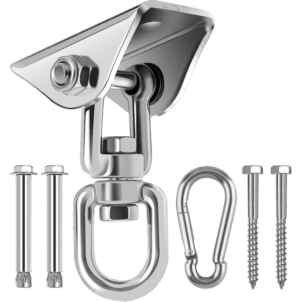Duty Swing Hs Hooks, Less Steel 360swivel Ock Hooks With Screws 1000lb For Concrete Sets Und Porch Indoor O