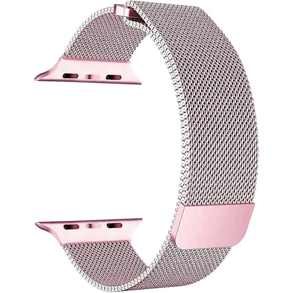 Magnetisk Loop av Rostfritt Stål Nät Kompatibel med Apple Watch Band 41mm 40mm 38mm 45mm 44mm 42mm, Metallband av Rostfritt Stål för Iwatch-Serien