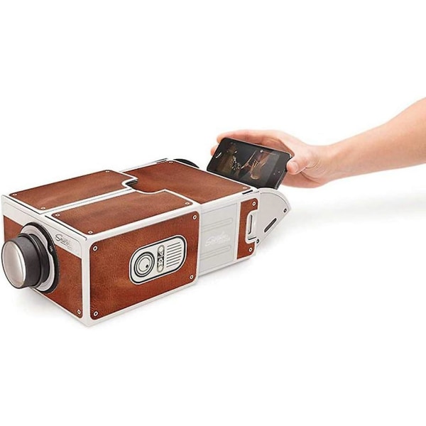 Mini bærbar projektor Smartphone Projector 2.0 Mobiltelefonprojeksjon for lyd- og videoprojektorer til hjemmet