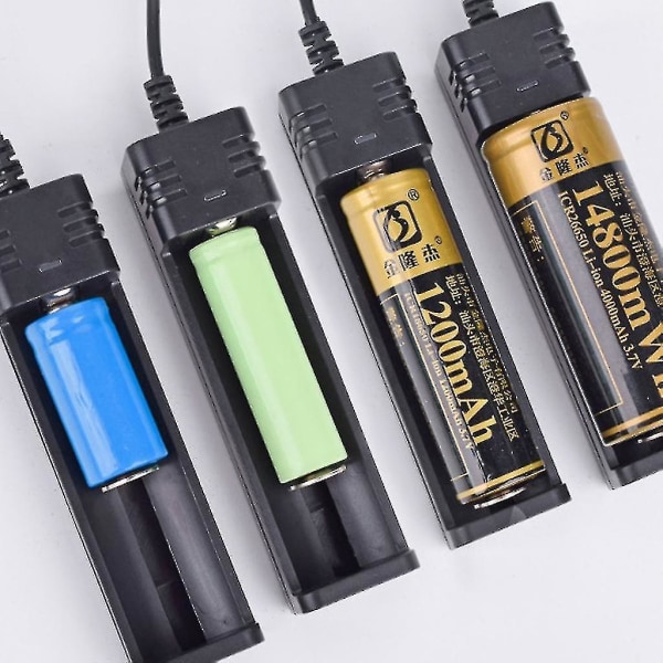 USB Li- Charr 3.7v för 18650 16340 14500 26650 batterier