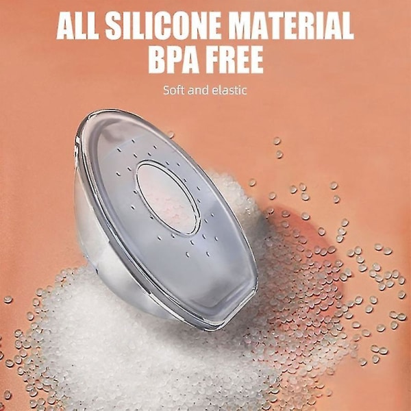 2 kpl rintamaidonkerääjä Bpa-vapaa silikoni, puettava maidonsäästökuppi Vuodonkestävä uudelleenkäytettävä rintamaidon säilytyskuori (B）