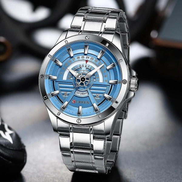 Watches stainless steel wristwatches business quartz watch