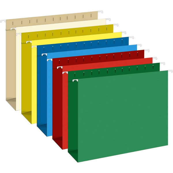 Extra Capacity Hanging File Folders, 30 Pack Reinforced Letter Size Hanging Folders With Heavy Duty 3 Inch Expansion, Designed For Bulky Files, Medica