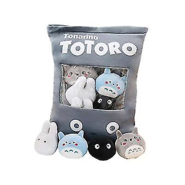 8st/lots 2 Design Kreativa plyschleksaker Totoro Snack Kudde Dockor Fyllda Kawaii Min granne Totoro Leksaker För Barn Barn Presenter