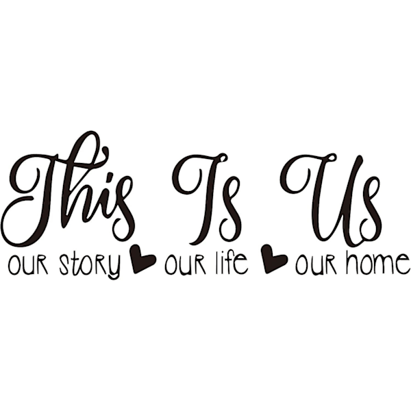 This Is Us Our Story Our Life Our Home Quotes Wall Decal Vinyl Love Quote Wall Art Lettering Sayings Home Dcor - -