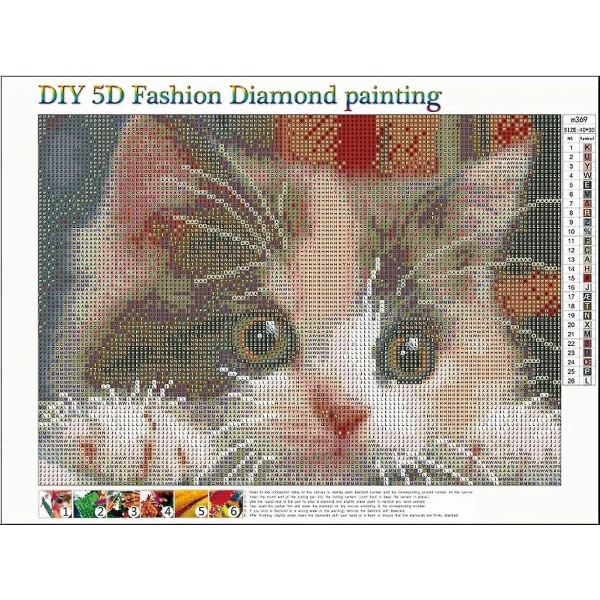 Tee itse 5d diamond painting kirjontatimantit koko setti söpöt kissamaalinumerot