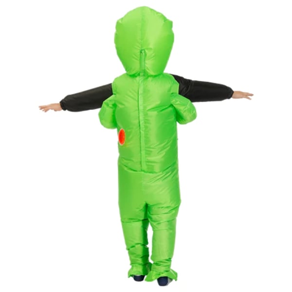 Helt Ny Purim Skummel Grønn Alien Kostyme Cosplay Maskot Oppblåsbar Kostyme Monster Kostyme Fest Halloween Kostyme (Voksen Størrelse 160-190cm)