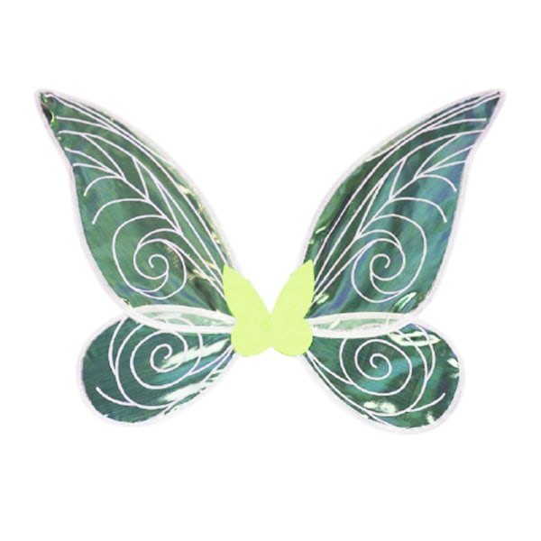 Taitettavat Butterfly Fairy Wings -siivet tytöille Halloween Cosplay -asun rekvisiitta naamiaiskarnevaalijuhliin Pinkki (sininen)