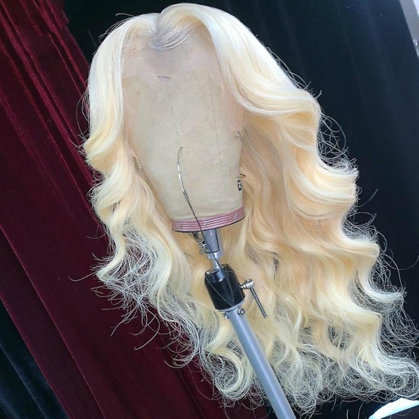 Wig Lady Langt krøllet hår Fluffy krøllet hår Golden Big Wave