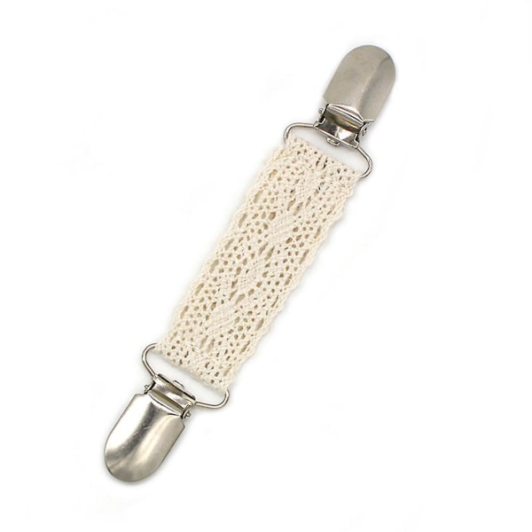 Blonde rejsehatclips Multifunktionel sweater sjalklemme bærbar taskeklemme (beige)