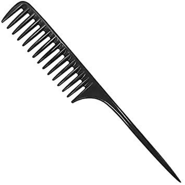 Bred tandkam som lossnar hårborste, professionell stylingkam svart kolfiber, antistatisk värmebeständig hårkam, lämplig för alla typer av hår