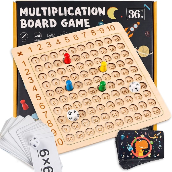 Plikation Brädspelsbord Spel för barn Småbarn Matematikbord Brädspel Pedagogiskt lärande Räkneblock