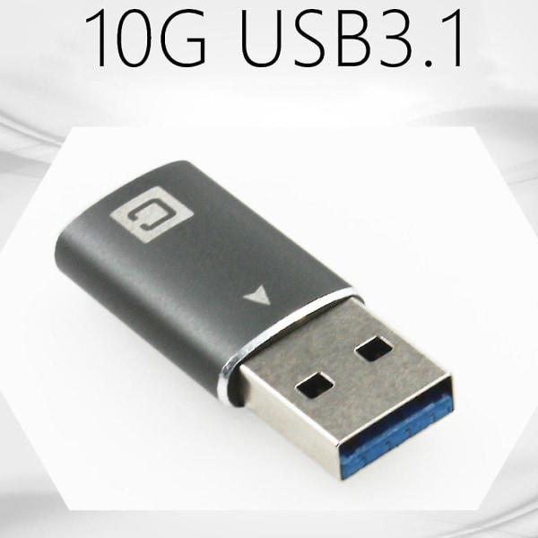 10gbps typ C hona till USB hane-adapter för bärbar dator Laddare Power Bank