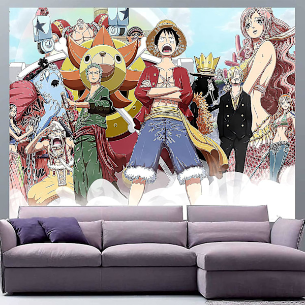 Japansk Anime Veggteppe Monkey D. Luffy Veggteppe Roronoa Zoro Poster Bakgrunn Veggteppe Vinsmoke Sanji Veggteppe For Stue Soverom