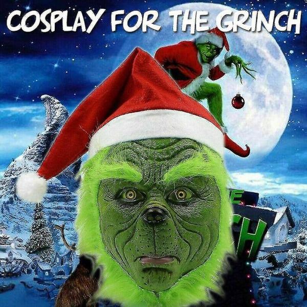 Kuinka Grinch varasti joulunaamion Xmas Party Cosplay -asun hauska mekko