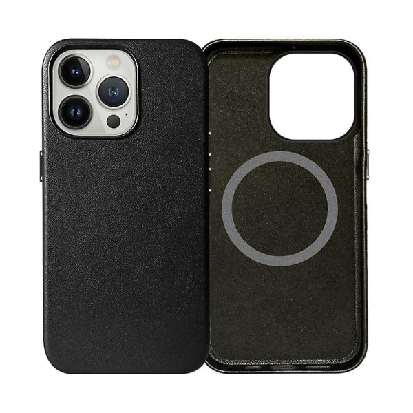 Flytande case för Iphone 13, Magsafe-kompatibelt case, [kameraskydd] [magnetiskt] [mikrofiberpad] Svart