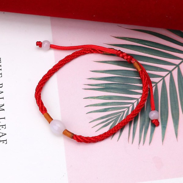 Fashion Braid rød streng armbånd Justerbar amulett rødt tau smykker for elskere