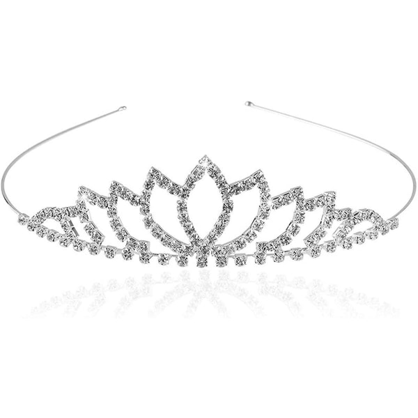 Rhinestone Princess Tiara Crown, Bröllop Tiara, Brudkrona Tiara med Strass För Bröllop, Bal, Födelsedag