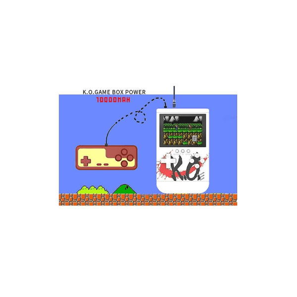 Röd och vit Klassisk Childhood Nostalgia Mini Handhållen Spelkonsol Handhållen Med Inbyggd 260 Spel Röd