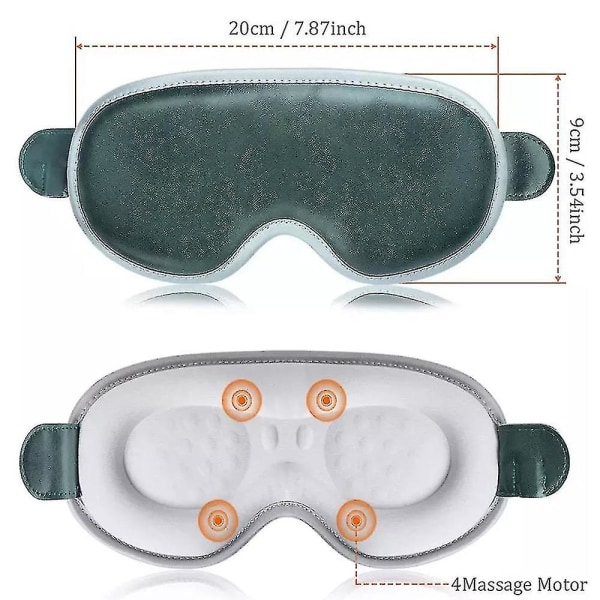 Ny elektrisk uppvärmd ögonmask Sovmask Trådlös uppladdningsbar vibrationsögonmassagerare Lindra påfrestningar från ögonen Mörka cirklar Dry EyePink set